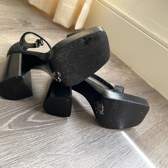 Rag & Bone Matrix Suede Ankle-Strap Platform Sandals Size 6 - Picture 6 of 7